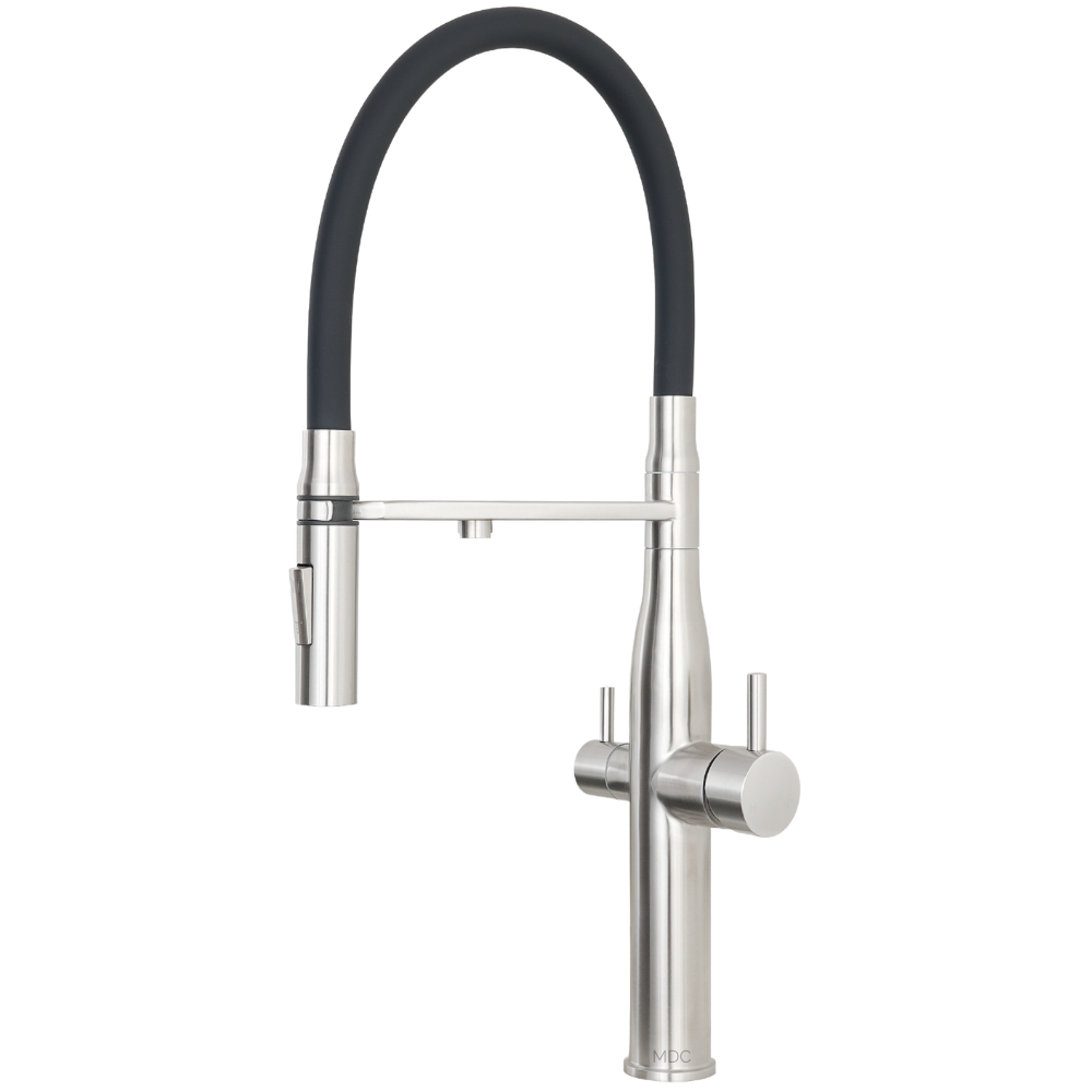 3 May Mixer Tap Pull Out Brushed Nickel