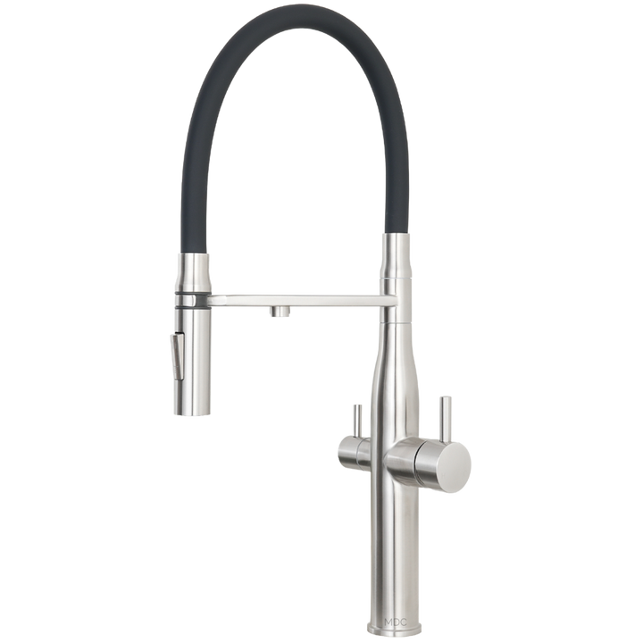 3 May Mixer Tap Pull Out Brushed Nickel