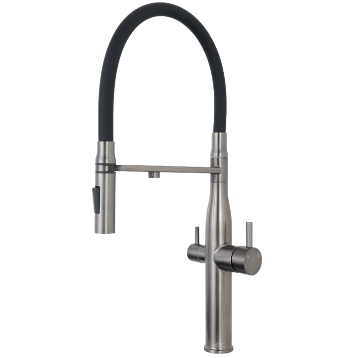 3 May Mixer Tap Pull Out Brushed Gun Metal