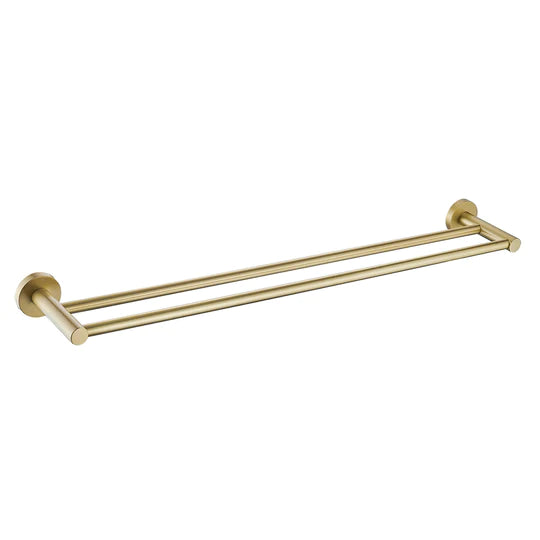 Ideal Double Towel Rail (Brushed Gold)