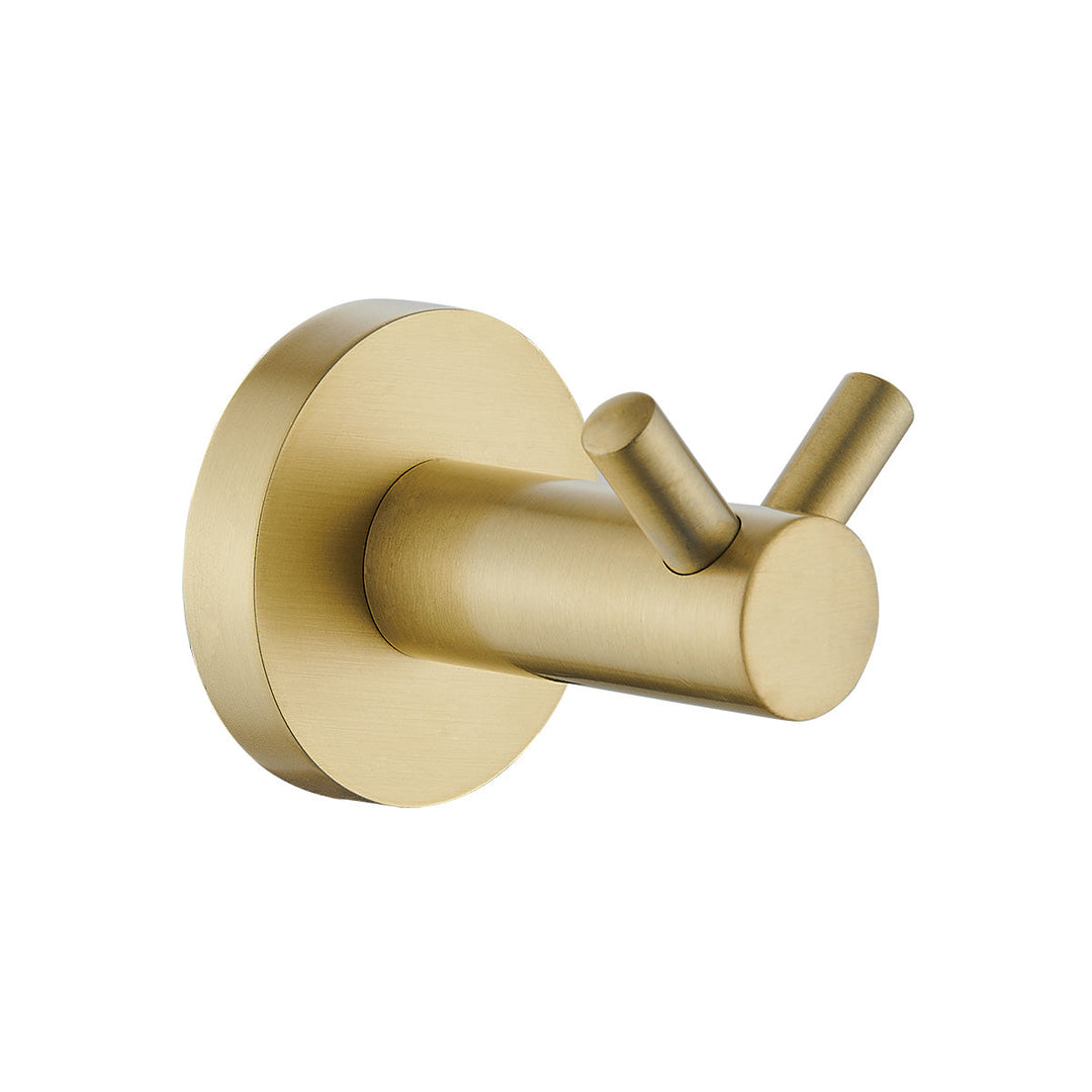 Ideal Double Robe Hook (Brushed Gold)