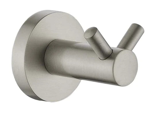 Ideal Double Robe Hook (Brushed Nickel)