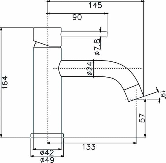 Ideal Basin Mixer (Brushed Gold)