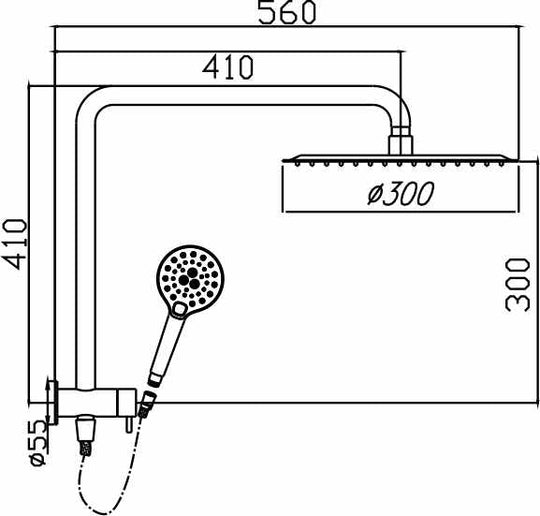 Ideal Shower System (Brushed Nickel)