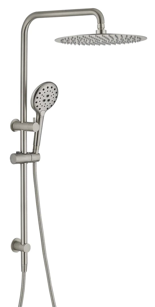 Ideal Shower System With Rail  (Brushed Nickel)