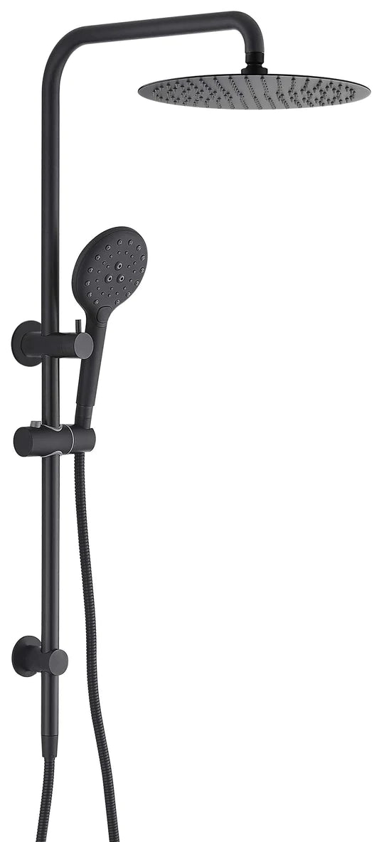 Ideal Shower System With Rail (Black)