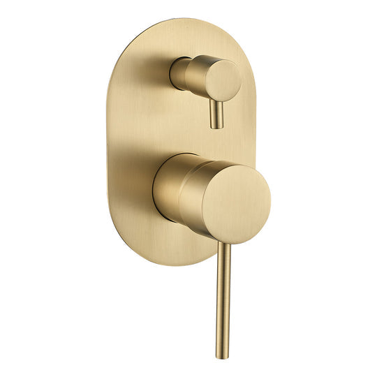 Ideal Wall Mixer With Diverter (Brushed Gold)