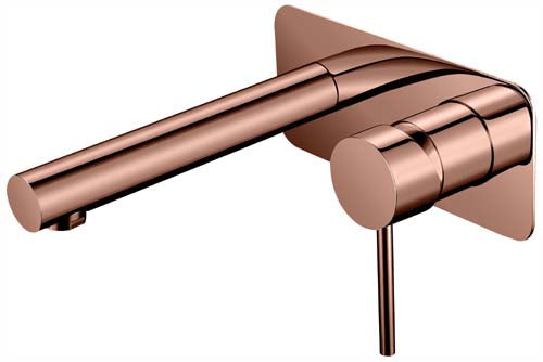 Ideal Wall Mixer With Outlet (Rose Gold)