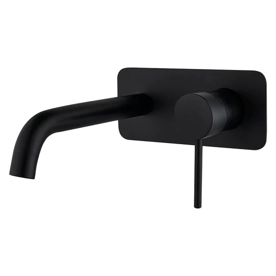 Ideal Wall Mixer With Outlet (Black)