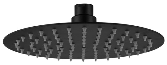 Stainless Steel Shower Head (Black) Round 200mm*2mm